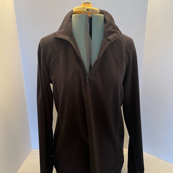 Columbia Fleece Pullover Womens Size L Long Sleeve Quarter Zip dark Blue - Picture 3 of 8